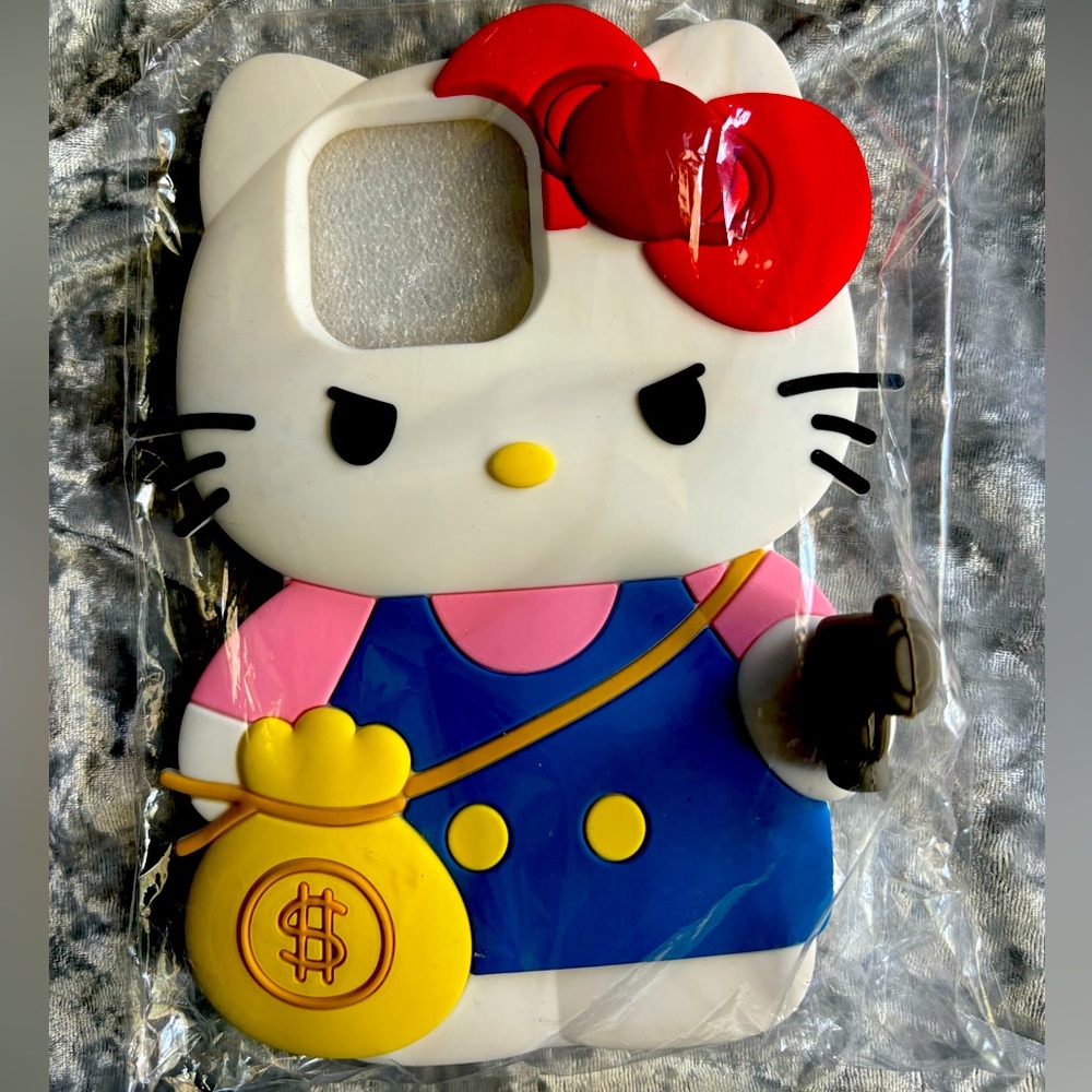 iPhone 15 hello kitty money Glock case